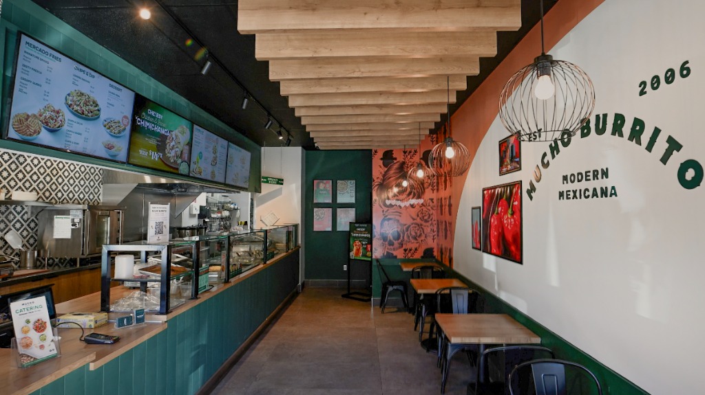 MUCHO BURRITO — SURREY, BC - Service Counter & Kitchen Line completed by Kiaan Construction
