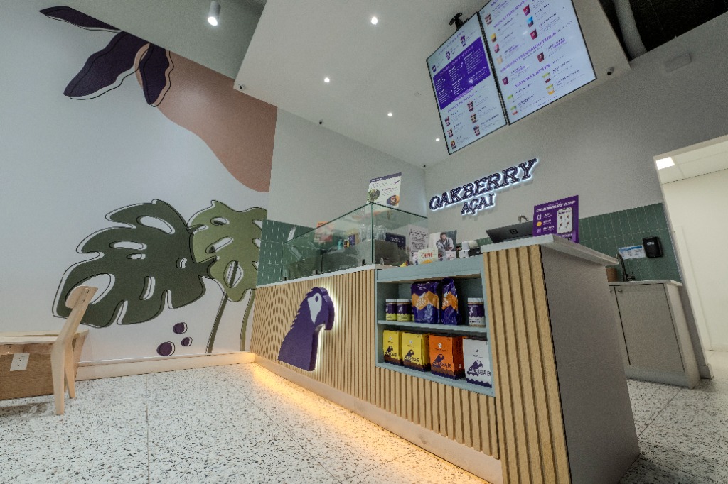 OAKBERRY AÇAÍ — SURREY, BC - Architectural Millwork & Display completed by Kiaan Construction